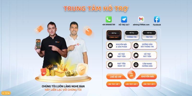 Các kênh liên hệ nhà cái được tích hợp đa dạng, tiện lợi cho thành viên