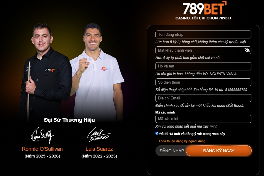 Hướng dẫn quy trình tạo tài khoản thành viên của cổng game 789BET